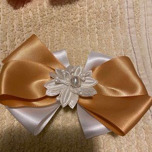 Gold Hair Bow